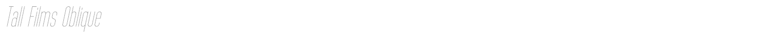 Tall Films font preview
